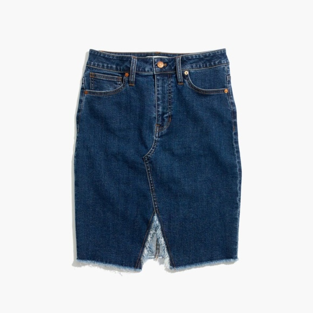 Madewell Stretch Denim Pegged Skirt in Bellhaven Wash size 23